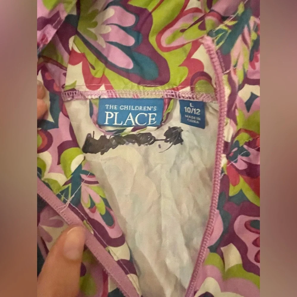 The Children’s Place Packable Floral Jacket Girls Size Large